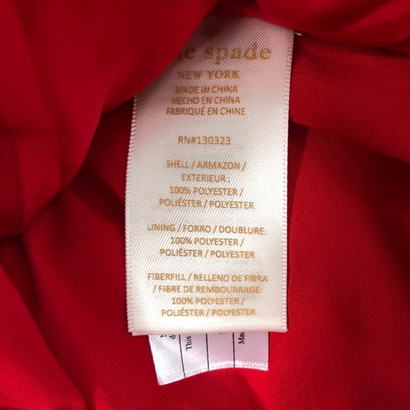 NWT Kate Spade Girl’s Rosette Puffer Jacket - Picture 4 of 5